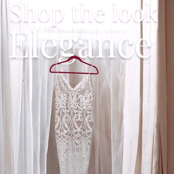 Bardot Gia Lace Midi Dress ivory cream size 10 L - Picture 3 of 14